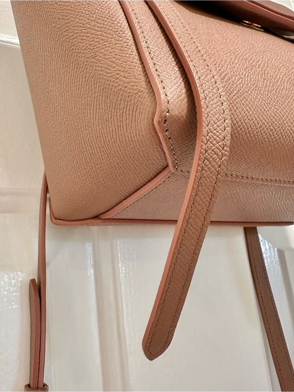 CELINE Grained Calfskin Nano Belt Bag in Antique Rose! - Picture 4 of 11